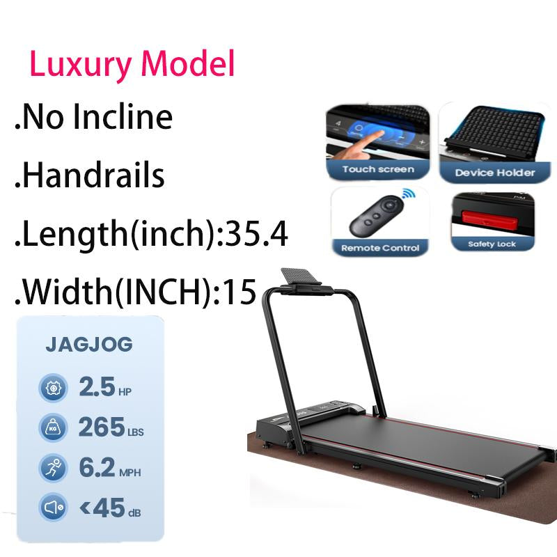 Incline Walking Pad Treadmill with Remote Control
